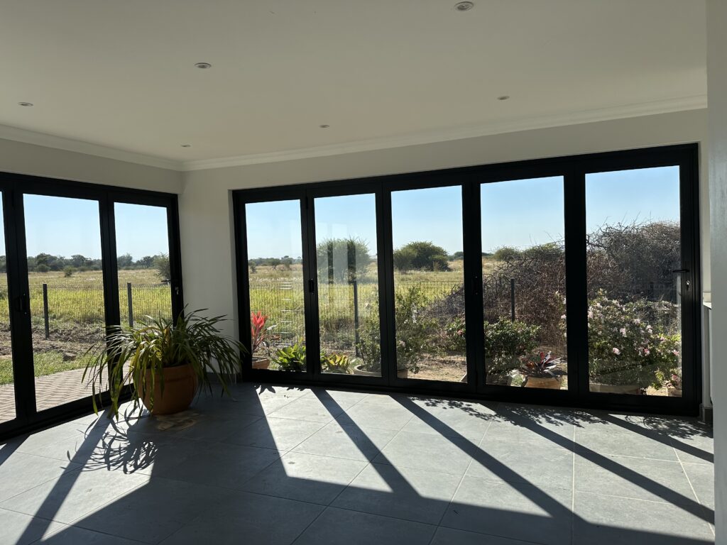 Example of enlarged patio